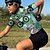 preiswerte Fahrradbekleidung-21Grams Damen Kurzarm Radtrikot fahrradbekleidung Fahrradtrikot Fahhrad Trikot Shirt mit 3 Gesäßtaschen Atmungsaktiv Rasche Trocknung Feuchtigkeitsabsorbierend MTB Mountain Rennrad Dunkelrosa Grün