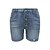 billige Shorts-Dame Shorts Jeans Denimstoff Blå Mote Medium Midje Sidelommer Avslappet Helg Kort Mikroelastisk Helfarge Komfort S M L XL 2XL