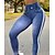 cheap Leggings-Women&#039;s Jeans Normal Denim Solid Color Light Blue Black Fashion High Waist Ankle-Length Casual Weekend