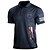 abordables Short Sleeve-Homme POLO Tee Shirt Golf Etoile Col rabattu Noir Blanche Vert Véronèse bleu marine Vert foncé 3D effet Plein Air du quotidien Manche Courte 3D Bouton bas Vêtement Tenue Mode Décontractées Confortable