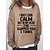 cheap Women&#039;s Hoodies &amp; Sweatshirts-Woman&#039;s Casual Loose Fit Printed Long Sleeve Pullover