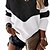 cheap Sweaters-Women&#039;s Pullover Sweater Jumper Ribbed Knit Patchwork Thin V Neck Color Block Daily Date Casual Fall Winter Black S M L / Long Sleeve / Going out / Loose