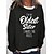cheap Hoodies &amp; Sweatshirts-Women&#039;s Casual Loose Fit Pullover with Print