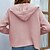 cheap Cardigans-Women&#039;s Cardigan Sweater Hooded Cable Knit Acrylic Knitted Thin Fall Winter Outdoor Holiday Going out Stylish Casual Soft Long Sleeve Pure Color Red Brown Black Pink S M L
