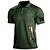 abordables Short Sleeve-Homme POLO Tee Shirt Golf Etoile Col rabattu Noir Blanche Vert Véronèse bleu marine Vert foncé 3D effet Plein Air du quotidien Manche Courte 3D Bouton bas Vêtement Tenue Mode Décontractées Confortable