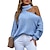 cheap Sweaters-Women&#039;s Pullover Sweater Jumper Jumper Crochet Knit Hollow Out Tunic Turtleneck Solid Color Daily Holiday Stylish Casual Winter Fall leather powder Blue S M L