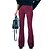 cheap Pants-Women&#039;s Dress Pants Bootcut Corduroy Medium Waist Full Length claret