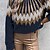cheap Sweaters-Women&#039;s Pullover Sweater Jumper Cable Knit Knitted Print Turtleneck Floral Outdoor Holiday Stylish Casual Winter Fall Wine Royal Blue S M L