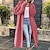 cheap Cardigans-Women&#039;s Cardigan Sweater Jumper Ribbed Knit Long Pocket Knitted Pure Color Open Front Stylish Casual Outdoor Daily Fall Winter White Fuchsia S M L