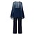 cheap Jumpsuits &amp; Rompers-Women&#039;s Jumpsuit Solid Color Elegant V Neck Straight Holiday Weekend Half Sleeve Regular Fit Navy Blue S M L Spring