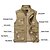 cheap Hiking Shirts-Men&#039;s Fishing Vest Hiking Vest Sleeveless Jacket Coat Top Outdoor Breathable Quick Dry Lightweight Sweat wicking Summer Spring Cotton khaki Army Green Fishing Climbing Running