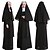 cheap Anime Cosplay-Cosplay Pirate Nun Unisex Outfits Couples&#039; Costumes Movie Cosplay Cosplay Costume Party Black Halloween Carnival Masquerade Costume Polyester