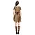 cheap Anime Cosplay-Cosplay Indians Unisex Couples&#039; Costumes Movie Cosplay Cosplay Costume Party Brown Halloween Carnival Masquerade Costume Polyester