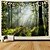 cheap Wall Tapestries-Landscape Tree Wall Tapestry Art Decor Blanket Curtain Picnic Tablecloth Hanging Home Bedroom Living Room Dorm Decoration Misty Forest Nature Sunshine Through Tree