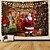 cheap Bottoms-Christmas Decorations Santa Claus Holiday Party Xmas Large Wall Tapestry Art Decor Photo Background Backdrop Blanket Hanging Home Bedroom Living Room Dorm Decoration Fireplace Stocking Gift Polyester