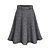 abordables Skirts-falda de mujer faldas de trabajo swing faldas de lana gris oscuro negro otoño / otoño moda casual diario fin de semana m l xl