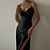 cheap Party Dresses-Elegant Women&#039;s Satin Midi Dress