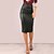 abordables Skirts-Mujer Lápices faldas de trabajo Cuero Midi Negro Rojo Azul Piscina Marrón Faldas Oficina / Carrera Casual Diario Moda S M L