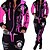 cheap Two Piece Sets-Women&#039;s 2 Piece Full Zip Tracksuit Sweatsuit Casual Long Sleeve Winter Thermal Warm Soft Fitness Gym Workout Running Sportswear Activewear Graffiti Violet Fluorescence+Green White / Micro-elastic