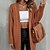 cheap Cardigans-Women&#039;s Cardigan Sweater Jumper Cable Knit Knitted Open Front Pure Color Outdoor Daily Stylish Casual Fall Winter Green Black S M L / Long Sleeve