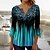 cheap Tops &amp; Blouses-Women&#039;s Casual Plus Size Graphic Tee with 3/4 Sleeves