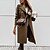 cheap Coats &amp; Trench Coats-Women&#039;s Pea Coat Office Office / Career Going out Comfortable Double Breasted Button Pocket OL Style Modern Office / career Comfortable Turndown Regular Fit Solid Color Outerwear Winter Fall Long