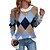 cheap Sweaters-Women&#039;s Pullover Sweater Jumper Crew Neck Ribbed Knit Acrylic Knitted Fall Winter Tunic Outdoor Daily Holiday Stylish Casual Soft Long Sleeve Color Block Argyle Wine Beige S M L