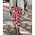 baratos Graphic Chic-calças de lã feminina meia-calça de natal leggings roupa íntima térmica forrada de lã cinza escuro cáqui vermelho férias casual natal boneco de neve fim de semana impressão de inverno elástico na