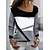 cheap Tops &amp; Blouses-Women&#039;s V Neck Holiday Weekend Basic Long Sleeve Blouse
