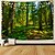 cheap Wall Tapestries-Landscape Tree Wall Tapestry Art Decor Blanket Curtain Picnic Tablecloth Hanging Home Bedroom Living Room Dorm Decoration Misty Forest Nature Sunshine Through Tree