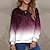 cheap Hoodies &amp; Sweatshirts-Women&#039;s Sweatshirt Pullover Print Active Streetwear Black Red Blue Color Block Daily Long Sleeve Round Neck