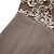 cheap Jumpsuits &amp; Rompers-Women&#039;s Jumpsuit Lace Solid Color Round Neck Elegant Wedding Party Straight Regular Fit 3/4 Length Sleeve Brown S M L Spring Cold Weather