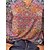 cheap Tops &amp; Blouses-Women&#039;s T shirt Tee Paisley Vintage Flower Casual Daily Holiday Rainbow Print Patchwork Long Sleeve Vintage V Neck Regular Fit