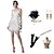 cheap Vintage Dresses-Roaring 20s 1920s Cocktail Dress Vintage Dress Flapper Dress Dress Outfits Masquerade Prom Dress Short / Mini The Great Gatsby Plus Size Women&#039;s Tassel Fringe Christmas Party Prom Adults&#039; Dress Fall