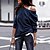 baratos Super Sale-Suéter top feminino de manga longa decote redondo moda outono