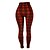 cheap Women&#039;s Pants-Women&#039;s Tights Pants Trousers Leggings Plaid Print Ankle-Length Comfort Casual Weekend Skinny Fashion Yellow Red Micro-elastic High Waist