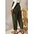 abordables Pants-Pantalon velours côtelé femme pantalon mode poches latérales pleine longueur décontracté week-end micro-élastique style chinois confort beige xxl