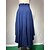 cheap Skirts-Women&#039;s Swing Work Skirts Long Skirt Maxi Navy Blue Skirts Split Long Elegant Office / Career Casual Daily Fall &amp; Winter S M L