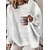 cheap Tops &amp; Blouses-Women&#039;s Shirt Blouse White Solid Color Long Sleeve Home Daily Vacation Streetwear Casual Crew Neck Regular Fit Plus Size Spring Fall Winter