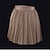 abordables Skirts-Mujer Falda faldas de trabajo Algodón Mini Negro Caqui Faldas Plisado Otoño Carnaval Reunión de Antiguos Alumnos Moda S M L
