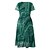 cheap Midi Dresses-Women&#039;s Knee Length Dress Swing Dress Party Dress Green Blue Gray Short Sleeve Print Color Block V Neck Spring Summer Party Elegant 2022 Loose S M L XL XXL 3XL