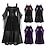 cheap Vintage Dresses-Retro Vintage Punk &amp; Gothic Medieval Dress Masquerade Witches Women&#039;s Halloween Halloween Party / Evening Dress