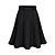 abordables Skirts-falda de mujer faldas de trabajo swing faldas de lana gris oscuro negro otoño / otoño moda casual diario fin de semana m l xl