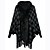 cheap Cardigans-Women&#039;s Poncho Sweater Open Front Ribbed Knit Polyester Tassel Knitted Fall Winter Outdoor Daily Going out Stylish Elegant Soft Long Sleeve Houndstooth Black Wine Khaki One-Size