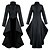 cheap Vintage Dresses-Retro Vintage Punk &amp; Gothic Medieval Steampunk 17th Century Coat Masquerade Tuxedo Trench Coat Outerwear Vampire Plague Doctor Women&#039;s Formal Style Vintage Style Solid Colored Christmas Party