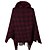 cheap Cardigans-Women&#039;s Poncho Sweater Open Front Ribbed Knit Polyester Tassel Knitted Fall Winter Outdoor Daily Going out Stylish Elegant Soft Long Sleeve Houndstooth Black Wine Khaki One-Size