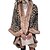 cheap Coats &amp; Trench Coats-Women&#039;s Winter Coat Outdoor Street Shopping Going out Windproof Warm Cardigan Fur Collar Print Stylish Elegant Oversized Street Style V Neck Regular Fit Leopard Outerwear Winter Fall Long Sleeve