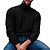 abordables Men&#039;s Socks-T shirt Tee Homme Col Roulé Couleur unie Manches Longues Vert Noir Gris Casual du quotidien Vacances Mélange de Coton Standard Mode Casual Chunky / Printemps / Automne