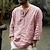 baratos Linen Shirts-Men&#039;s Linen Beach Shirt