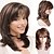 cheap City to Beach-Brown Wigs for Women Synthetic Wig Curly Minaj Layered Haircut Wig Long Medium Brown Strawberry Blonde Synthetic Hair for Party Daily